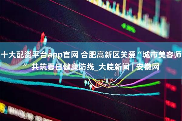 十大配资平台app官网 合肥高新区关爱“城市美容师” 共筑夏日健康防线_大皖新闻 | 安徽网