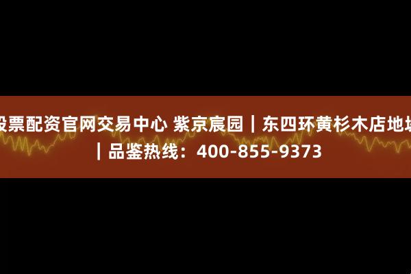 股票配资官网交易中心 紫京宸园｜东四环黄杉木店地块｜品鉴热线：400-855-9373
